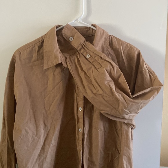 Anthropologie Maeve size Medium long sleeve taupe in in color - Picture 4 of 6